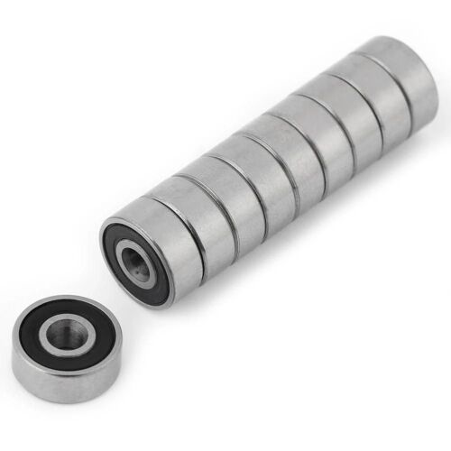 10pcs 623-2RS Double caoutchouc scellé acier miniature roulements à billes à gorge profonde 3 * 10 * 4mm