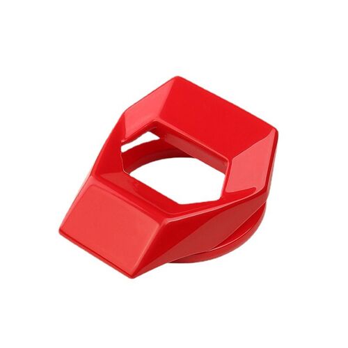 Alliage De Zinc Bouton De Démarrage De Voiture Couverture De Protection Capuchon De Clé De Voiture Universel Couverture Décorative Démarrage Par Poussée Accessoires De Voiture Rouge
