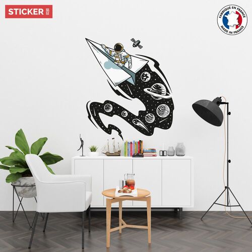 Sticker Planer Dans Les Etoiles S (Hauteur 38cm, Largeur 33cm)