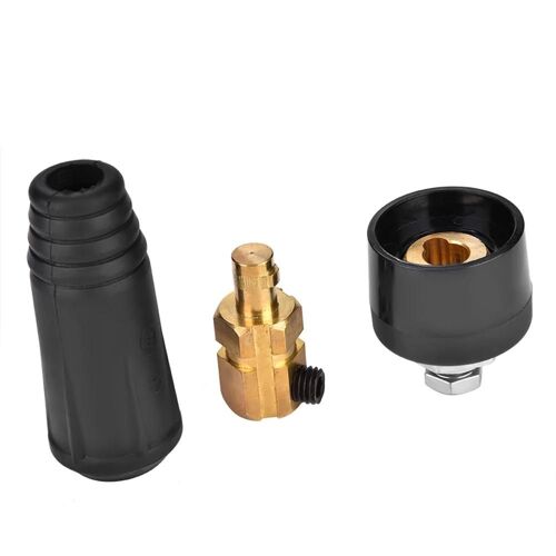 1pcs Dkj70-95 Noir Style Européen Câble De Soudage Connecteur Rapide Adaptateur De Raccord Rapide