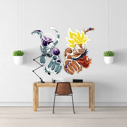Sticker Goku Freezer XL (Largeur 98cm, Hauteur 76cm)