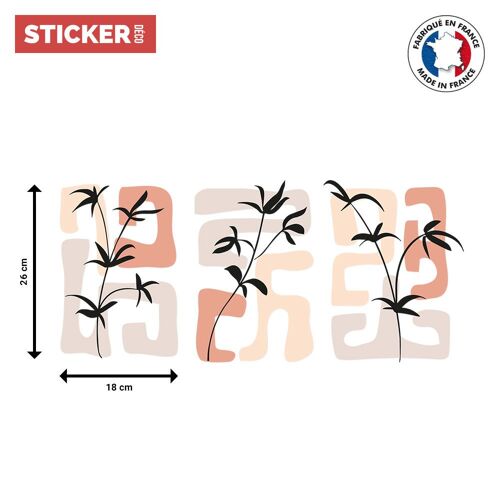 Sticker Forme Feuilles S (Hauteur 38cm, Largeur 20cm)
