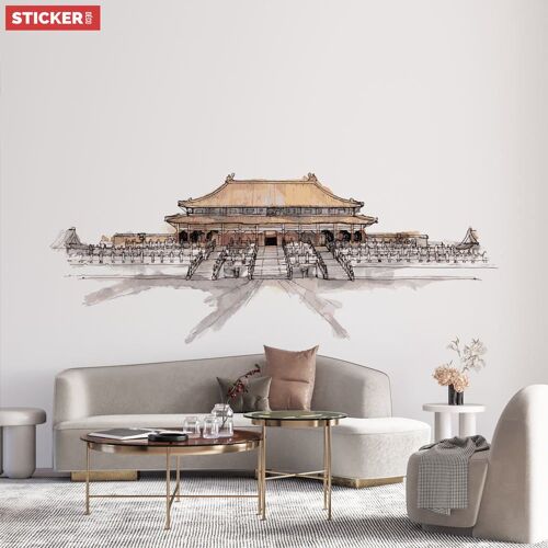 Sticker Cité Interdite S (Largeur 60cm, Hauteur 23cm)