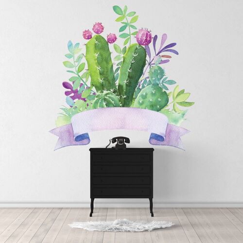 Sticker Cactus Composition S (Hauteur 38cm, Largeur 38cm)