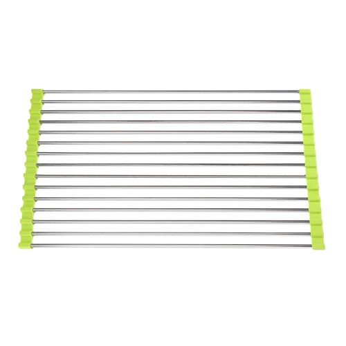 Évier De Stockage De Vaisselle Séchoir À Plat Support De Fruits Légumes Égouttoir Cuisine Vert