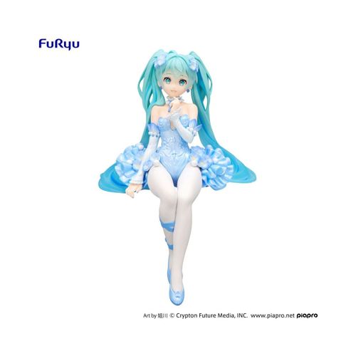 Hatsune Miku - Statuette Noodle Stopper Flower Fairy Nemophila Pail Blue Color Ver. 15 Cm
