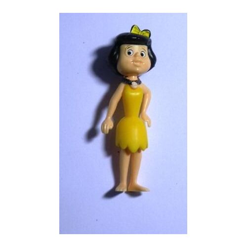 Figurine "Kinder" (1994) - Famille Pierrafeu / N° 6 - Betty Robe Jaune ( K95n73 / K95-73 )