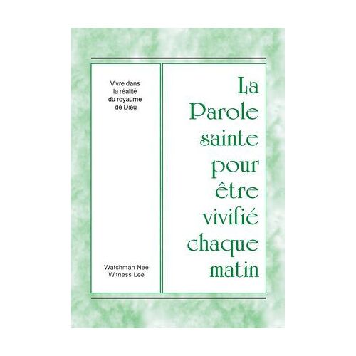 Vivre Dans La Réalité Du Royaume De Dieu