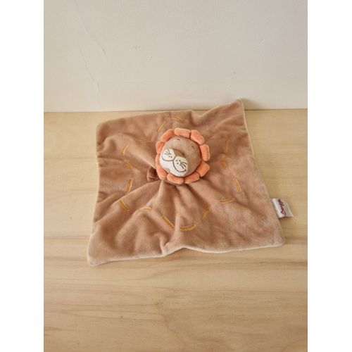 Doudou Lion Marron Jaune Bengy