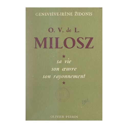 O. V. De L. Milosz