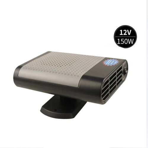 Chauffage De Voiture Dégivreur 12v / 24v 150w Voiture Désembuage Chauffage À Neige Pare-Brise Vertical Désembueur Avec Purification De L'air Noir Gris,12v