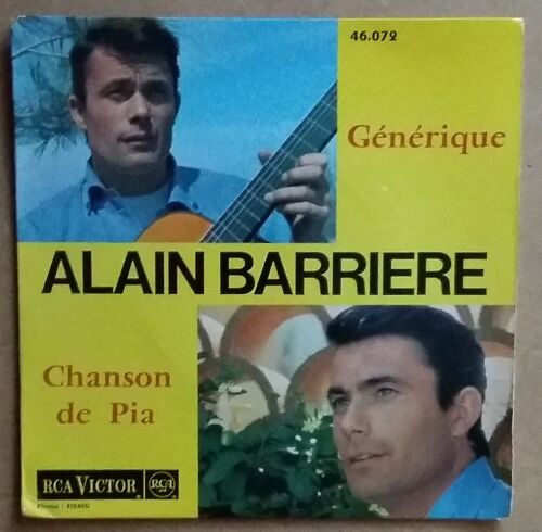 Alain Barrière Générique , Chanson De Pia