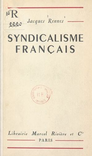 Syndicalisme Français