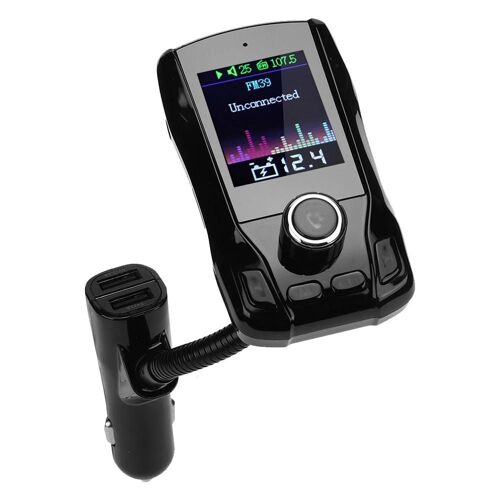 1,8 Po Tft 360° Rotation Voiture Lecteur Mp3 Chargeur Émetteur Bluetooth Sans Fil Fm39