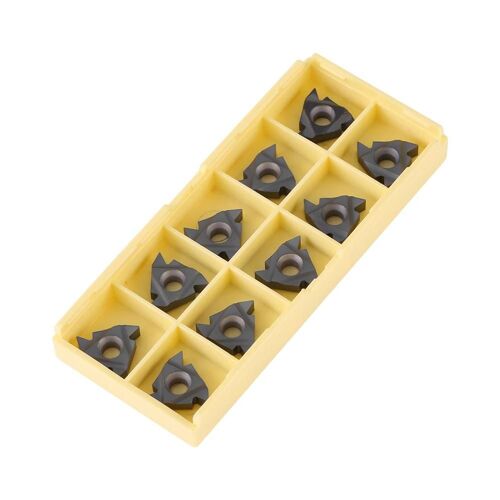 10Pcs / set CNC Carbure Tips Inserts Lame Cutter Tour Outil de tournage avec boîte