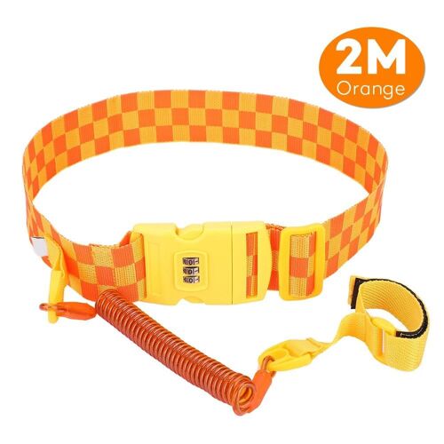 Bébé 98 Pouces Ceinture Anti-Perte Avec Serrure De Sécurité À 3 Jours Par Mot De Passe