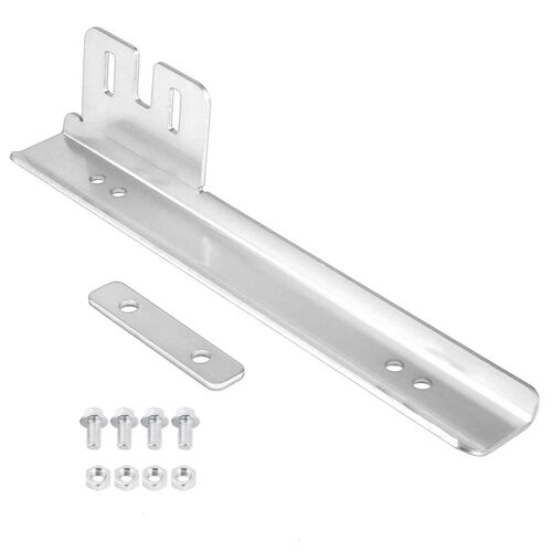 Support De Relocalisation De Support De Montage De Plaque D'immatriculation De Pare-Chocs Avant De Voiture Pour Honda Civic Integra Silver