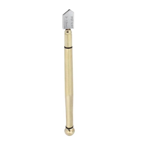Convient Pour 3-15mm Verre Diamond Tip Antislip Metal Handle Steel Blade Oil Feed Glass Cutter