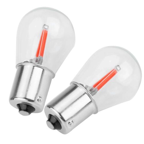 Paire De Verre 1156 Strobe Cob Led Voiture Clignotant Feu De Recul Arrière Frein Ampoule Rouge Lumière