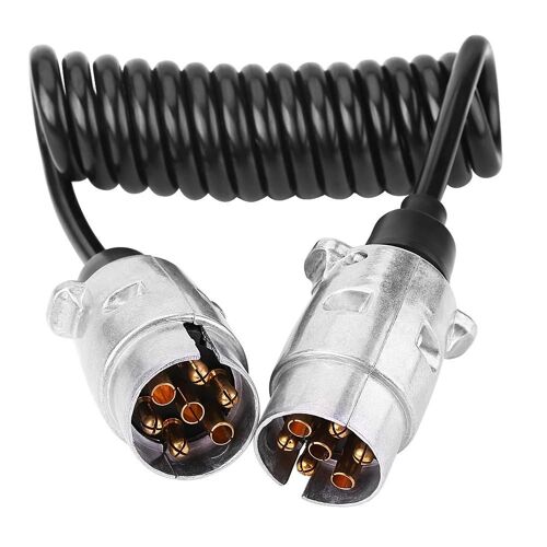 12v 7 Broches Prise De Remorque Câblage Câble À Ressort Adaptateur De Connecteur Pour Le Remorquage De La Remorque