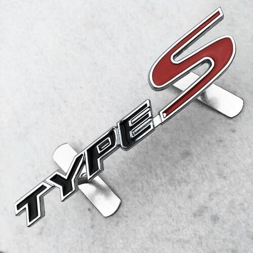 Emblème De Calandre Avant De Voiture En Métal 3d Insigne De Calandre Automatique Pour Honda Type S Sport Logo Accessoires De Voiture Blanc