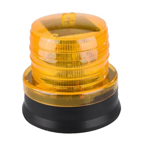 2v Solaire Clignotant Balise Stroboscopique Lumière D'urgence Led Lumière Voiture Auto Lampe Jaune