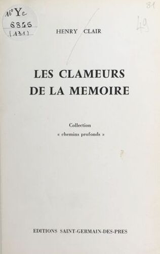 Les Clameurs De La Mémoire