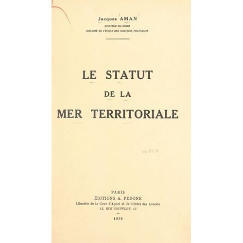 Le Statut De La Mer Territoriale