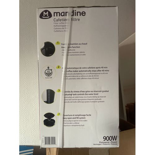 Cafetière filtre programmable Mandine