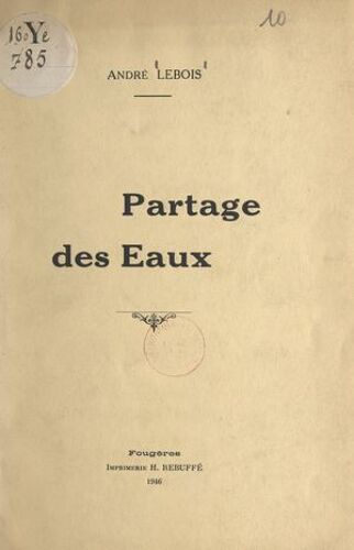 Partage Des Eaux