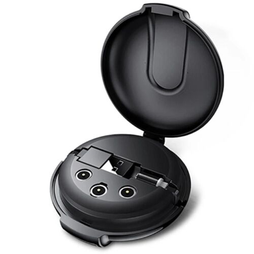 Chargeur Magnétique 3-En-1 De Style Rétractable Câble De Charge Portable Pour Téléphone Portable Noir