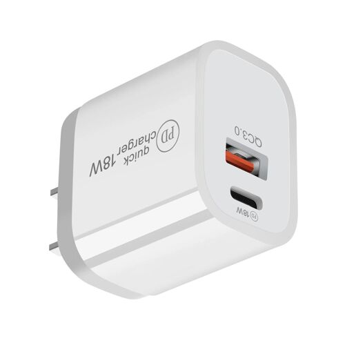 Quick Charge 3.0 Usb Type C Chargeur À Double Port Adaptateur D'alimentation Pour Téléphone Portable Prise Américaine