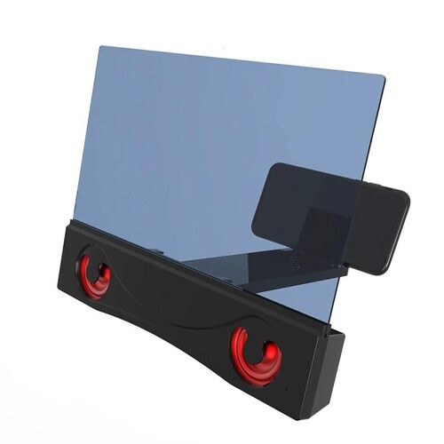 12in 3D écran amplificateur téléphone portable écran loupe vidéo avec haut-parleur Bluetooth Nouveau