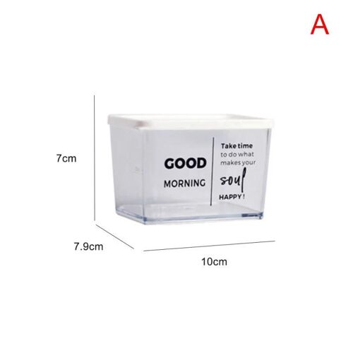 Boîte De Rangement Avec Couvercle En Plastique Transparent Frais De Conservation Boîte Hermétique Pot De Stockage Pour Noix De Collation Type A