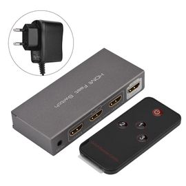 Commutateur HDMI 3 en 1 Répartiteur HDMI vers DVI Convertisseur 3D HD UE
