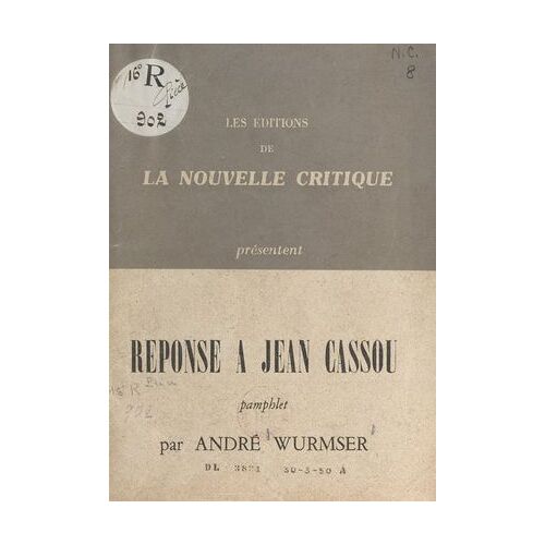 Réponse À Jean Cassou