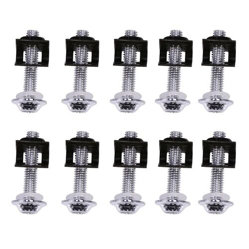 10x Moto M6 6mm Billette Aluminium Carénage Boulons Flèche Vitesse Attacher Clips
