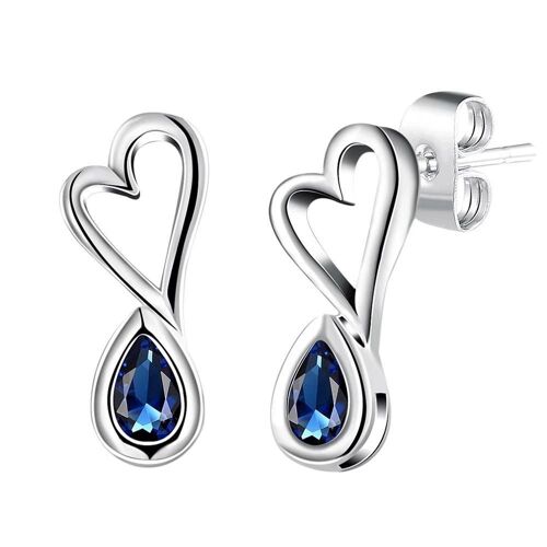 Romad Femmes Mode Goutte D'eau Océan Couleur Coeur Goutte Boucles D'oreilles Bijoux Cadeau