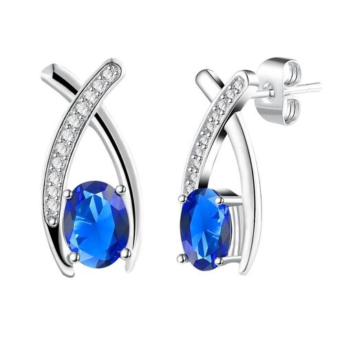 Romad À La Mode Femmes Lady Girl Stud Boucles D'oreilles Bijoux Plaqués Platine Pour La Fête