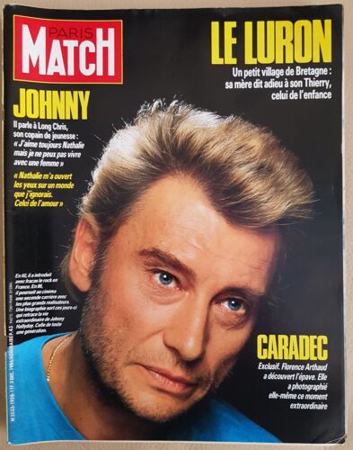 Paris Match - Johnny Parle À Long Chris - 5 Décembre 1986