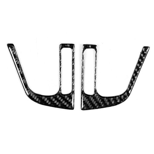 2pcs Fibre De Carbone Volant Bouton Décoration Convient Pour Subaru Forester 2016-2018 Conduite À Gauche