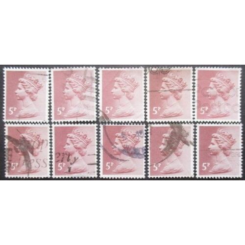 Royaume-Uni N°1326 X 10 Oblitéré