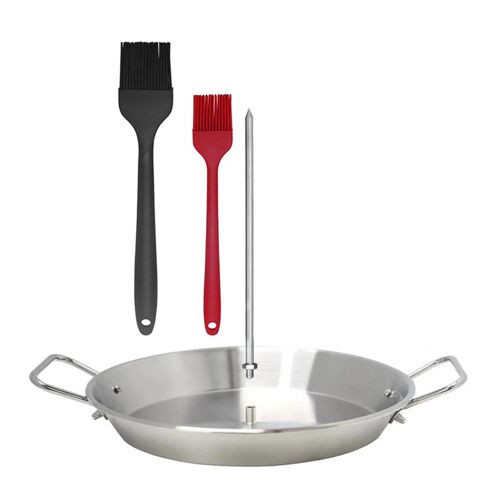 Vis En Acier Inoxydable Sur La Plaque À Griller Brochette De Rôtissage Réutilisable Outil Pour La Viande Boeuf Porc A,9 Pouces