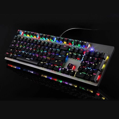 Clavier Mécanique Kailh Box Switch Usb Filaire Rgb Rétroéclairage 104 Touches Pour Les Jeux