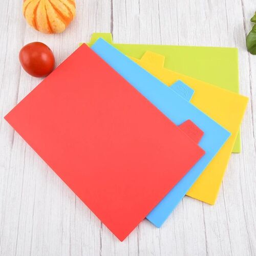 4pcs / Set Planche À Découper Antidérapant Matériau Pp Planche À Découper Planche De Fruits De Légumes Ménagers Outils De Cuisson Nouveau
