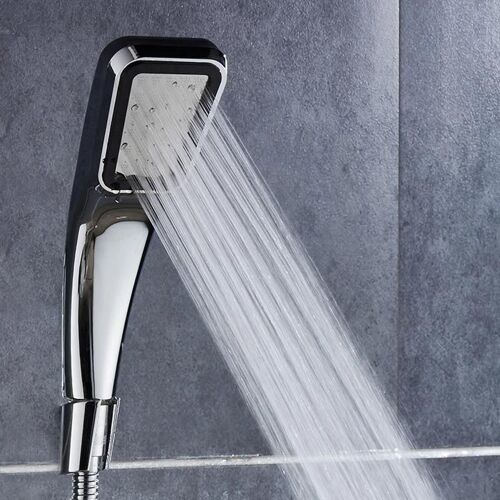 300 trous pomme de douche haute pression puissant jet d'appoint bain d'économie d'eau 20x6,5cm Nouveau