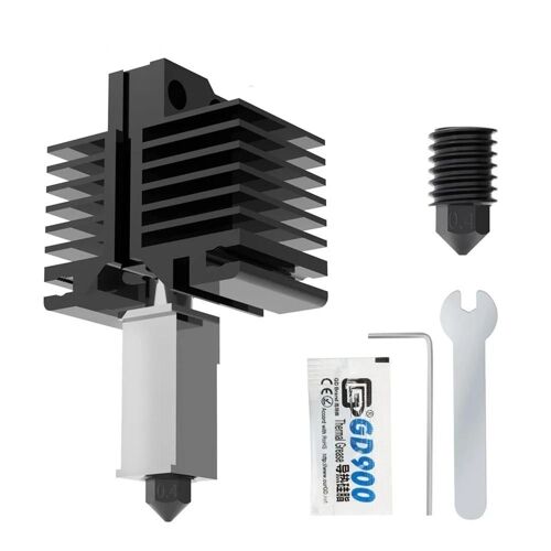 Buse de mise à niveau de l'imprimante 3D en acier trempé Buse résistante aux hautes températures pour machine d'impression 3D 1 kit de hotend