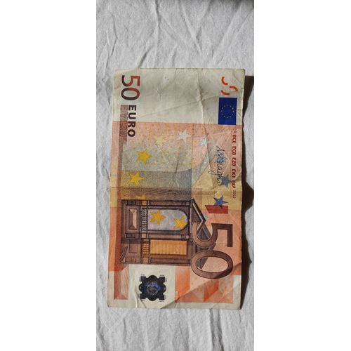 Billet 50€ Rare Signature Draghi Serie S