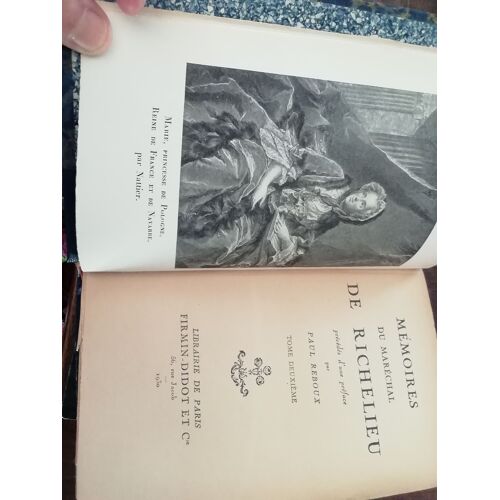 Mémoires Du Marechal De Richelieu, 3 Vol, Firmin-Didot, 1930, Précédés D'une Préface De Paul Reboux.