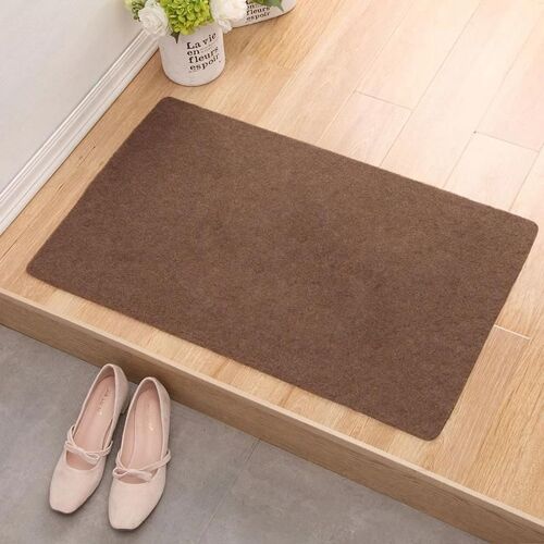 1 Pcs Tapis De Sol Paillasson Antidérapant Absorbant Couleur Unie Pour La Maison Salle De Bain Entrée Café
